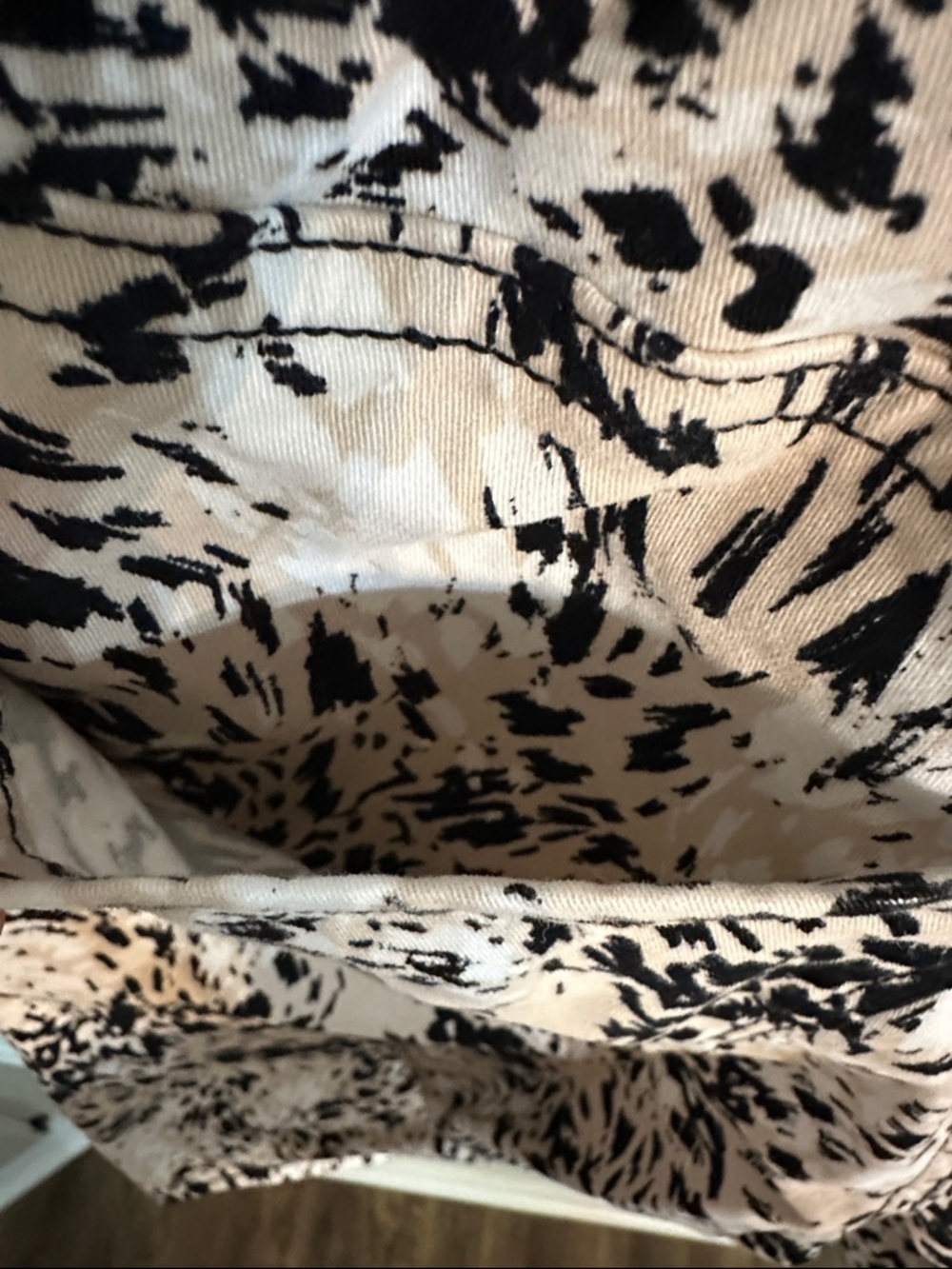 Nine West Black, Tan, & White Heidi Pull-On Skimmer Shorts - Picture 7 of 13